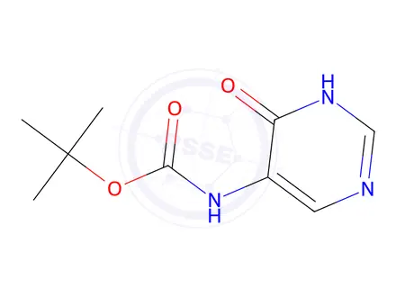 Chemical structure of tert-Butyl (6-oxo-1,6-dihydropyrimidin-5-yl)carbamate