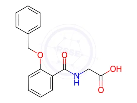 Chemical structure of N-(o-Benzyloxy-benzoyl)-glycin