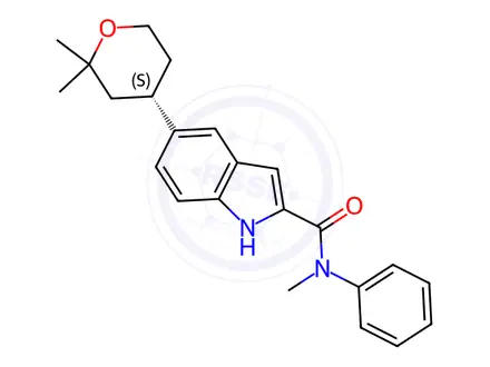 Chemical structure of Orforglipron Impurity 231
