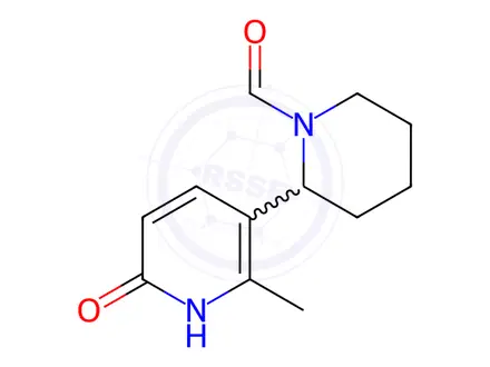 Chemical structure of 2-(2-Methyl-6-oxo-1,6-dihydropyridin-3-yl)piperidine-1-carbaldehyde