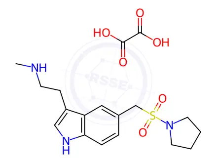 Chemical structure of N-Desmethyl Almotriptan oxalate