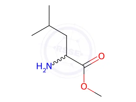 Chemical structure of methyl leucinate