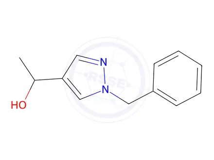 Chemical structure of 1-(1-Benzyl-1H-pyrazol-4-yl)-ethanol