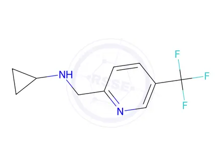 Chemical structure of N-((5-(trifluoromethyl)pyridin-2-yl)methyl)cyclopropanamine