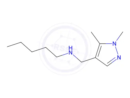 Chemical structure of n-((1,5-Dimethyl-1h-pyrazol-4-yl)methyl)pentan-1-amine