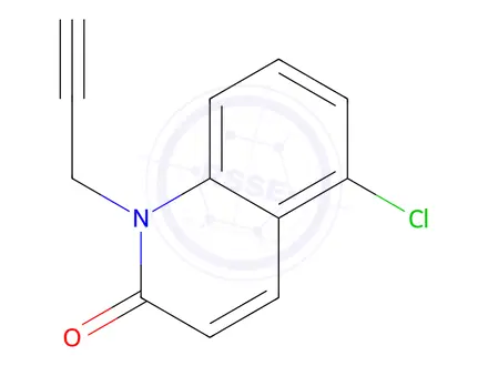 Chemical structure of 5-Chloro-1-(prop-2-yn-1-yl)quinolin-2(1H)-one
