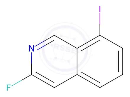 Chemical structure of 3-Fluoro-8-iodoisoquinoline