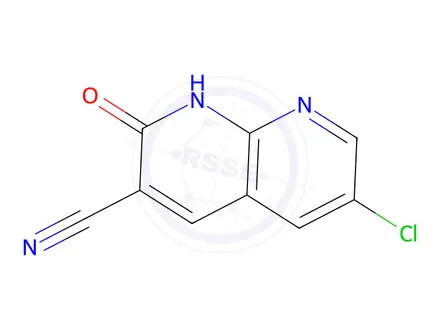 Chemical structure of 6-Chloro-2-hydroxy-1,8-naphthyridine-3-carbonitrile