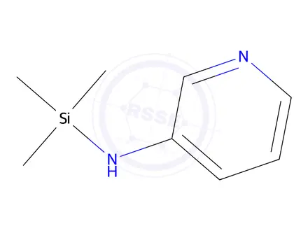 Chemical structure of 3-Pyridinamine,N-(trimethylsilyl)-(9CI)