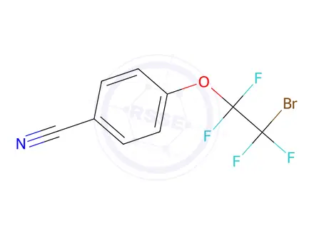 Chemical structure of 4-(2-Bromo-1,1,2,2-tetrafluoroethoxy)benzonitrile
