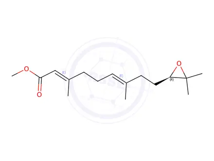 Chemical structure of Farnesol Impurity 19 ((+)-Juvenile hormone III)