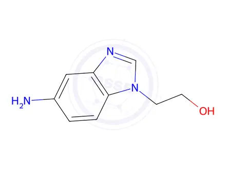 Chemical structure of 2-(5-AMINO-BENZOIMIDAZOL-1-YL)-ETHANOL DIHYDROCHLORIDE