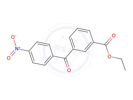 Chemical structure of 3-Ethoxycarbonyl-4'-nitrobenzophenone