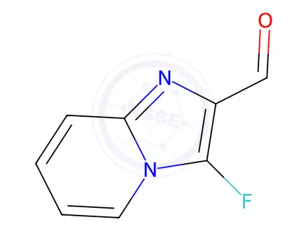 Chemical structure of 3-fluoroimidazo[1,2-a]pyridine-2-carbaldehyde