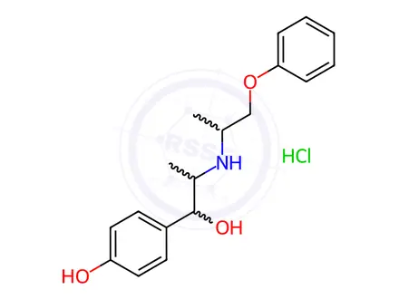 Chemical structure of Isoxsuprine hydrochloride