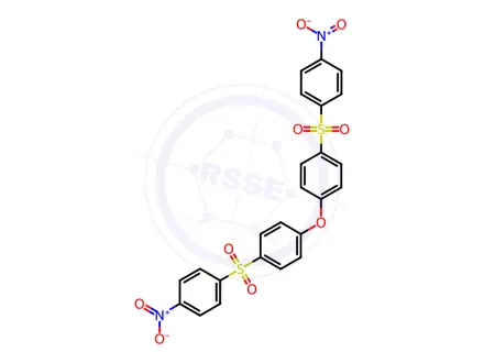 Chemical structure of 4,4'-Oxybis(((4-nitrophenyl)sulfonyl)benzene)