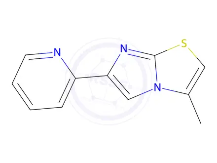Chemical structure of 3-Methyl-6-(pyridin-2-yl)imidazo[2,1-b]thiazole
