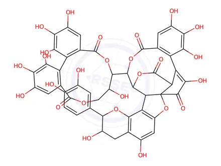 Chemical structure of camelliatannin F