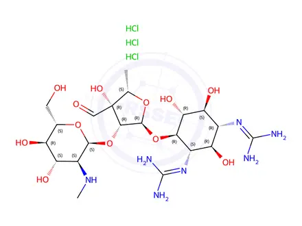 Chemical structure of STREPTOMYCIN HYDROCHLORIDE