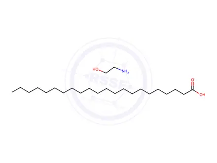 Chemical structure of docosanoic acid, compound with 2-aminoethanol (1:1)