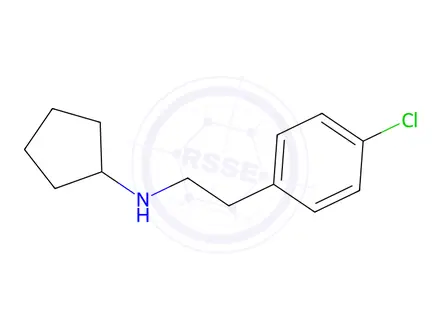 Chemical structure of n-[2-(4-chlorophenyl)ethyl]cyclopentanamine
