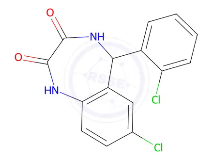 Chemical structure of Lorazepam Impurity 4 (Lorazepam EP Impurity D) (Mixture of Enantiomers)