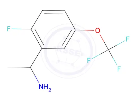 Chemical structure of 1-(2-Fluoro-5-(trifluoromethoxy)phenyl)ethan-1-amine