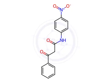 Chemical structure of N-(4-Nitrophenyl)-3-oxo-3-phenylpropanamide
