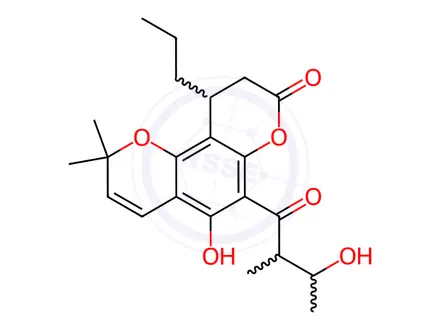 Chemical structure of Calanolide E