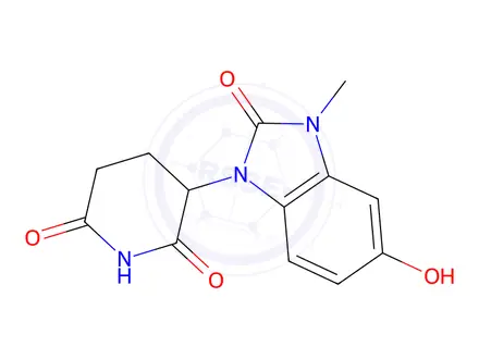 Chemical structure of 3-(5-Hydroxy-3-methyl-2-oxo-2,3-dihydro-1H-benzo[d]imidazol-1-yl)piperidine-2,6-dione