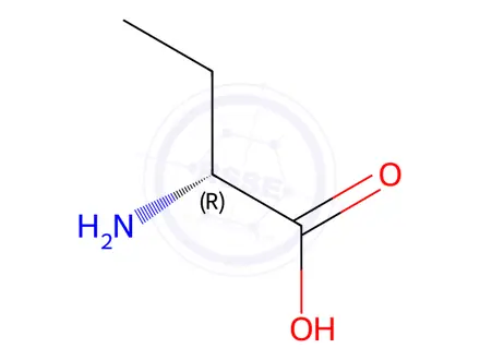 Chemical structure of (R)-(-)-2-Aminobutyric Acid