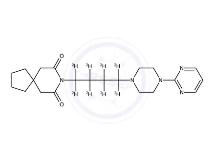 Chemical structure of Buspirone-D8