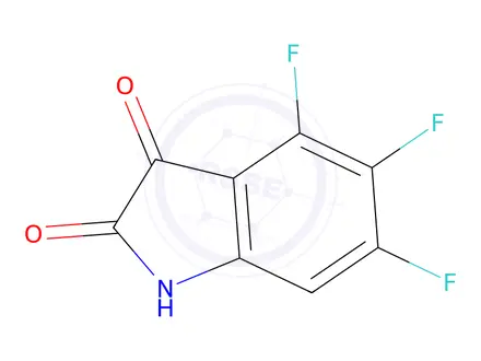 Chemical structure of 4,5,6-Trifluoroindoline-2,3-dione