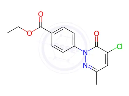 Chemical structure of Ethyl 4-(5-chloro-3-methyl-6-oxopyridazin-1(6H)-yl)benzoate