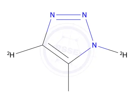Chemical structure of 1H-1,2,3-Triazole-d3
