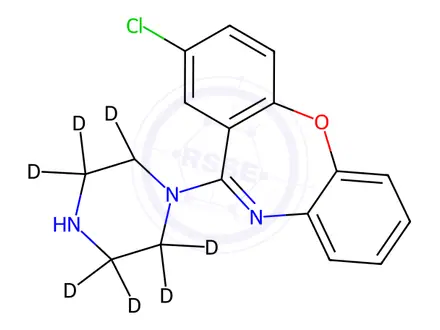 Chemical structure of Amoxapine-d8