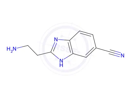 Chemical structure of 1H-Benzimidazole-5-carbonitrile,2-(2-aminoethyl)-(9CI)