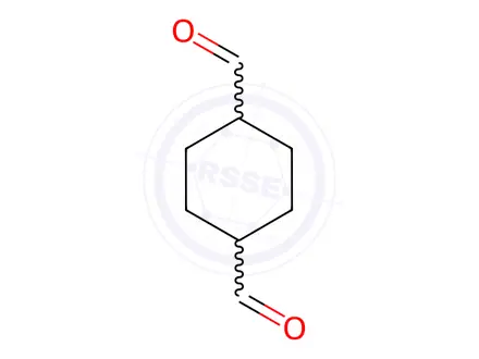 Chemical structure of 1,4-Cyclohexanedicarbaldehyde