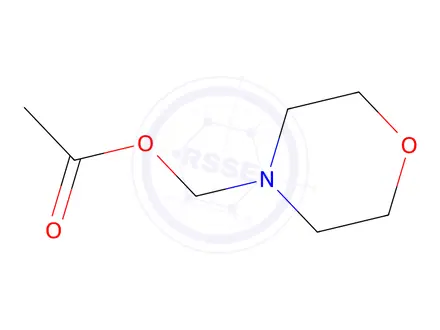Chemical structure of (morpholin-4-yl)methyl acetate