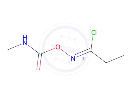 Chemical structure of (1-chloropropylideneamino) N-methylcarbamate