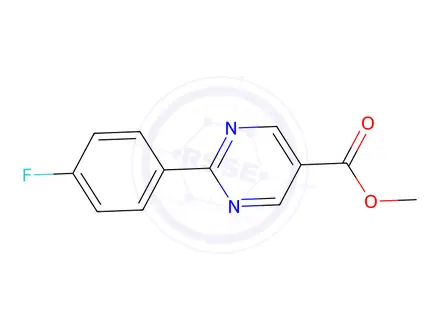 Chemical structure of 2-(4-Fluorophenyl)pyrimidine-5-carboxylic Acid Methyl Ester