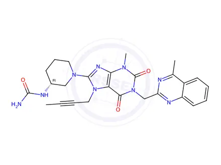 Chemical structure of Linagliptin Impurity 148