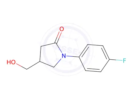 Chemical structure of 1-(4-Fluorophenyl)-4-(hydroxymethyl)pyrrolidin-2-one