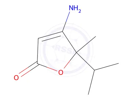 Chemical structure of 4-Amino-5-isopropyl-5-methylfuran-2(5H)-one