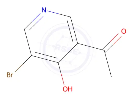 Chemical structure of 1-(5-Bromo-4-hydroxypyridin-3-yl)ethanone
