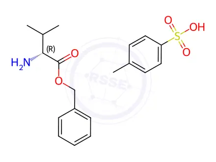 Chemical structure of D-Valine Benzyl Ester p-Toluenesulfonate