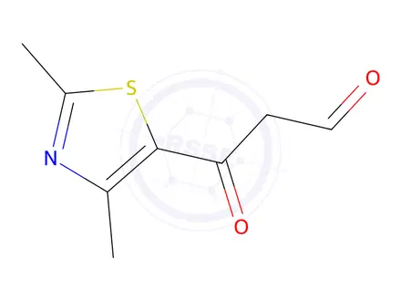 Chemical structure of 3-(2,4-Dimethylthiazol-5-yl)-3-oxopropanal
