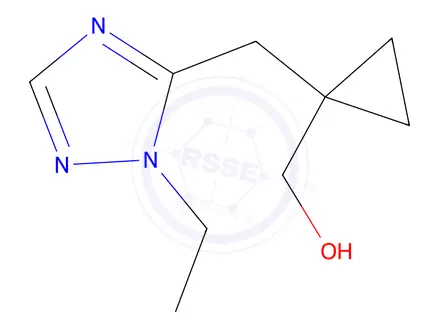 Chemical structure of (1-((1-Ethyl-1h-1,2,4-triazol-5-yl)methyl)cyclopropyl)methanol