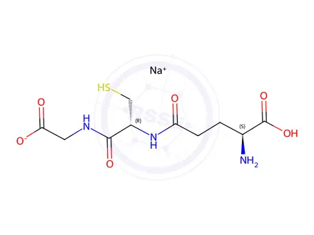 Chemical structure of Glutathione (reduced) sodium salt