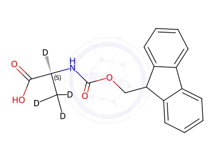 Chemical structure of N-Fmoc-L-alanine-[D4]